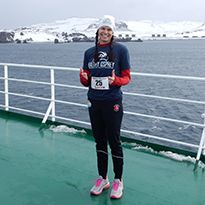 Four continents down, three to go for marathoner Lucy Croft